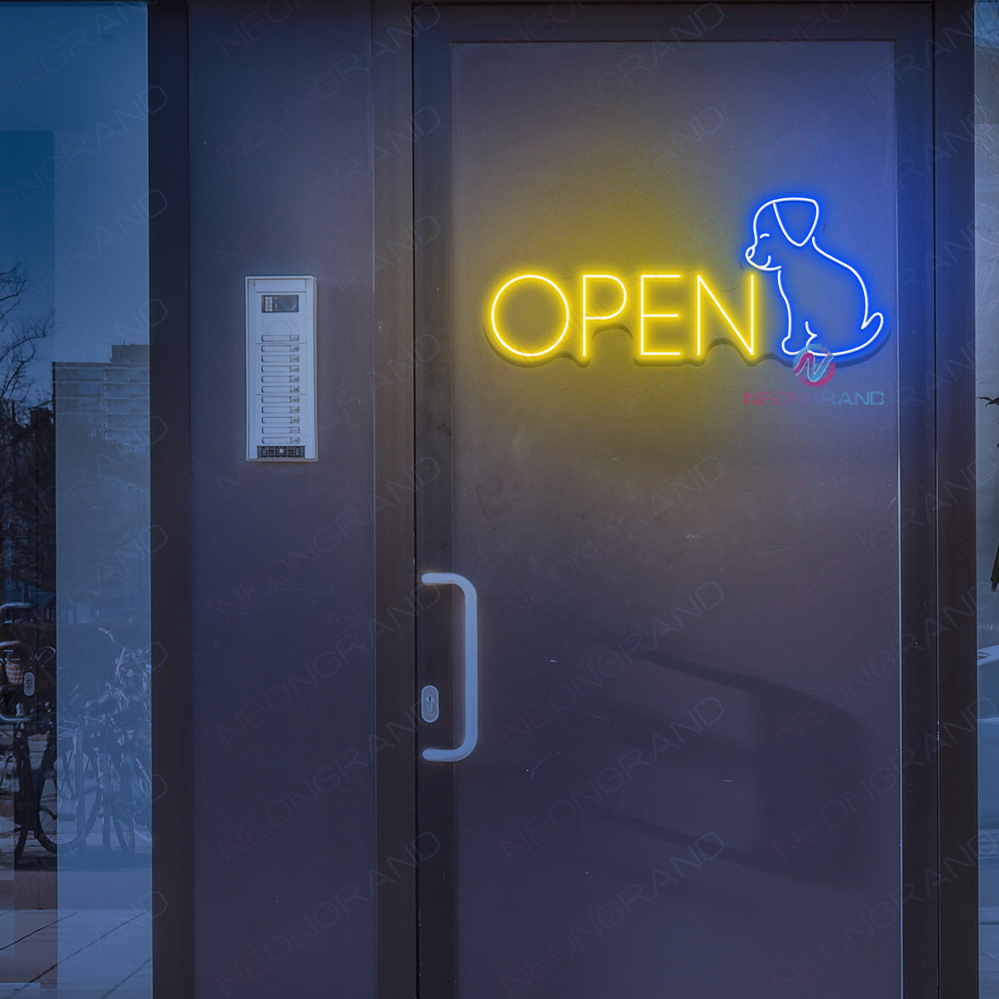 Pet Open Neon Sign Storefront Business LED Light