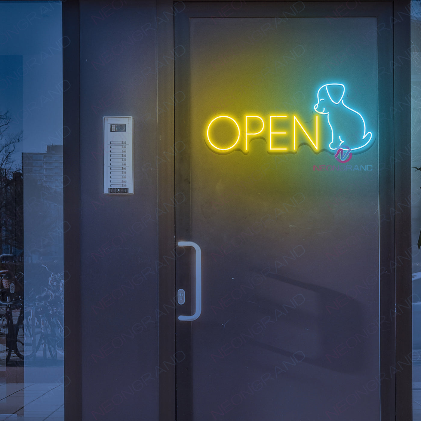 Pet Open Neon Sign Storefront Business LED Light