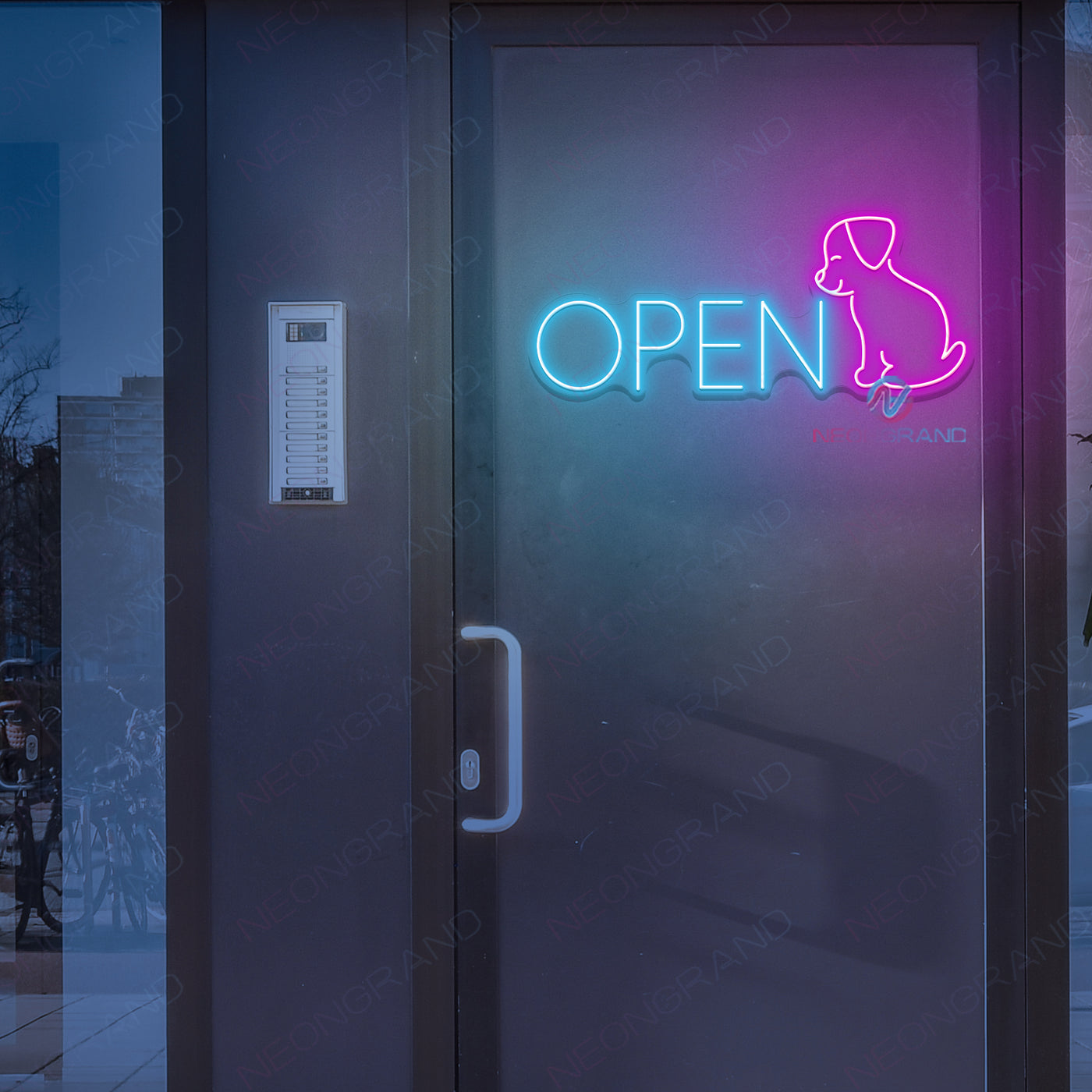 Pet Open Neon Sign Storefront Business LED Light