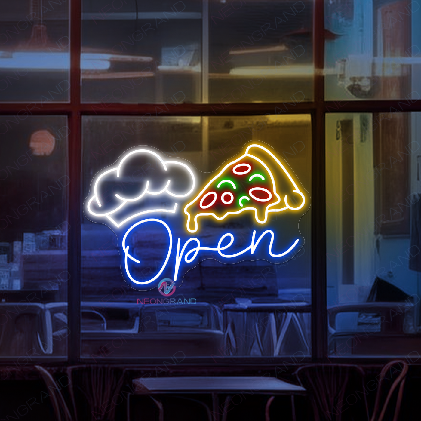 Pizza Open Neon Sign Restaurant Led Light