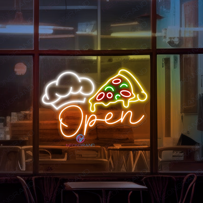 Pizza Open Neon Sign Restaurant Led Light