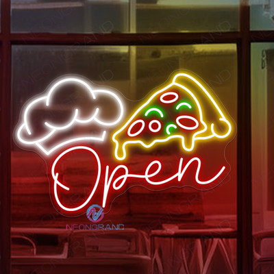 Pizza Open Neon Sign Restaurant Led Light