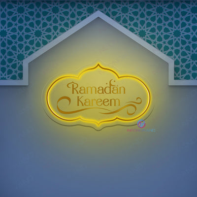 Ramadan Kareem Neon Sign Metal Backlit LED Light