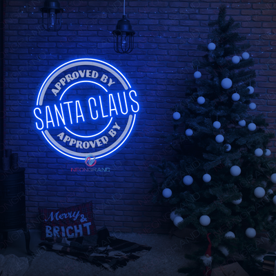 Santa Claus Neon Sign 3D Engraved Christmas Business Led Light