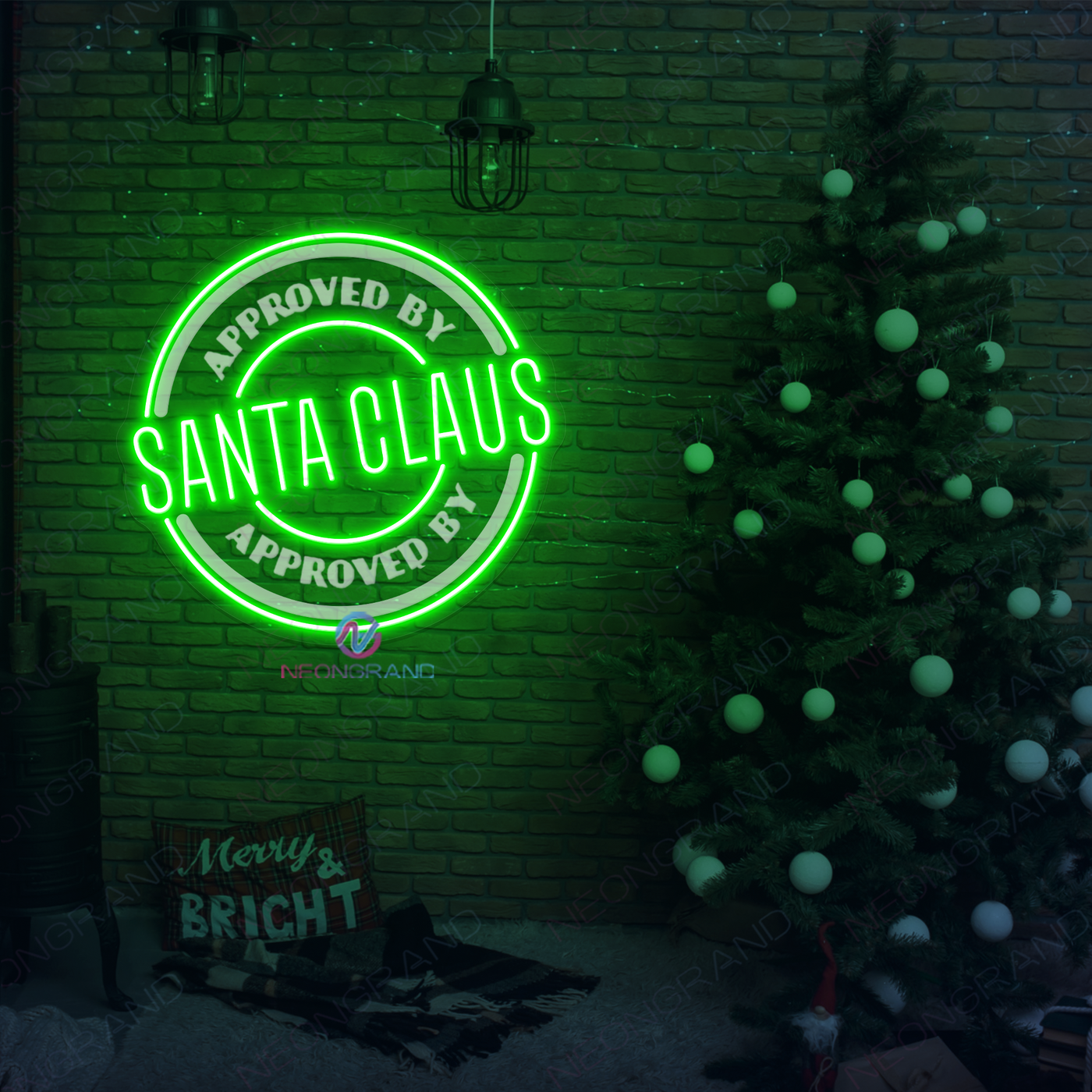 Santa Claus Neon Sign 3D Engraved Christmas Business Led Light