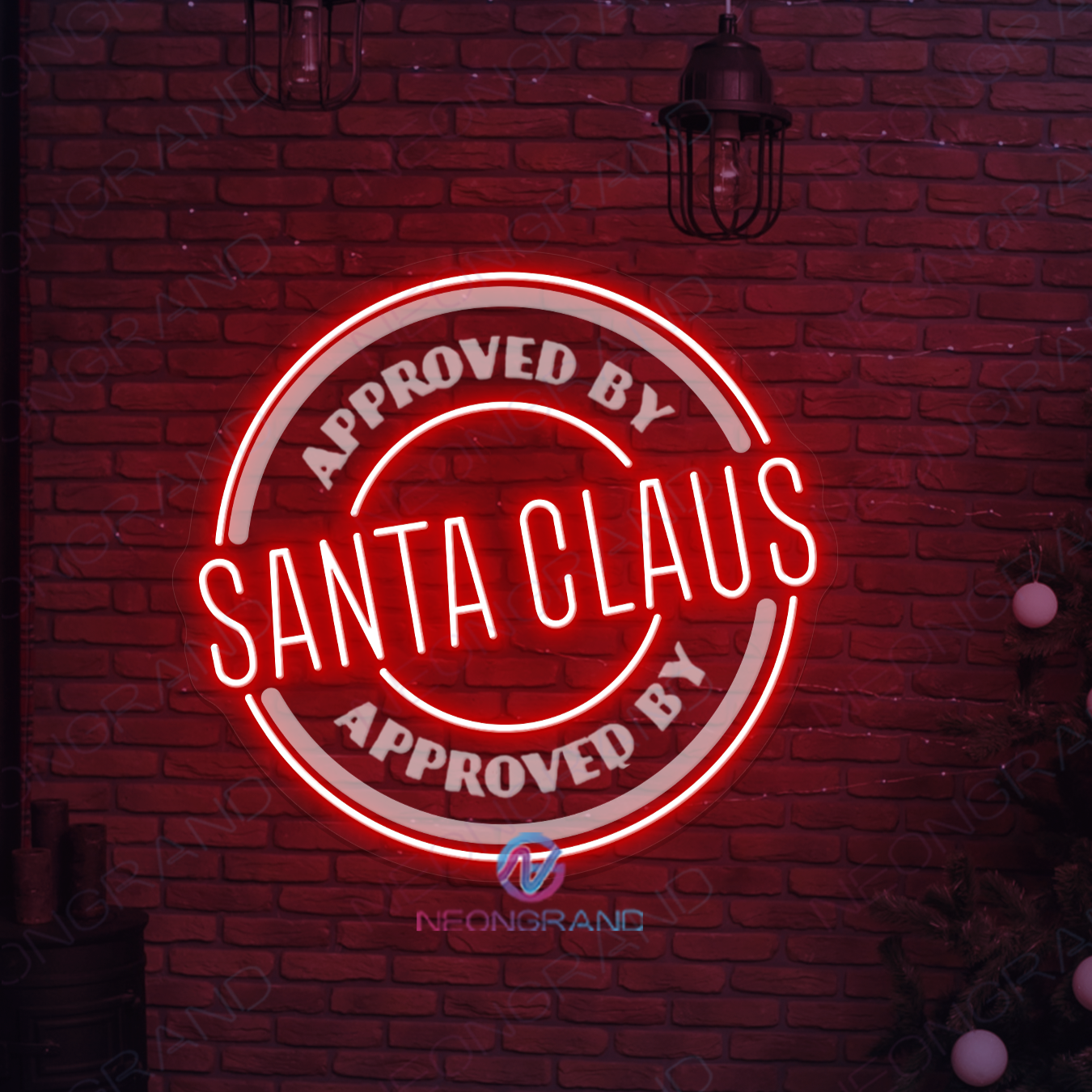 Santa Claus Neon Sign 3D Engraved Christmas Business Led Light