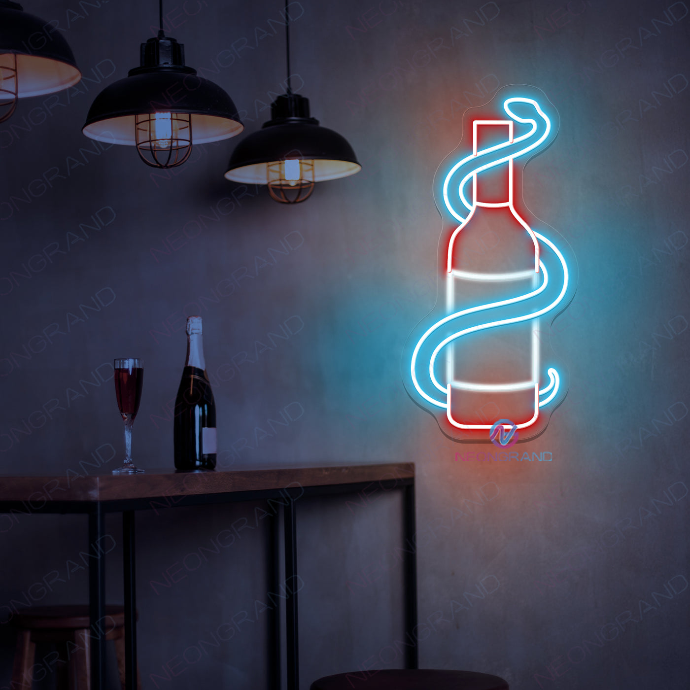 Snake Neon Sign Wine Bar Led Light