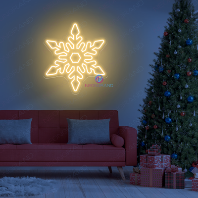 Snow Flower Neon Sign Christmas Led Light