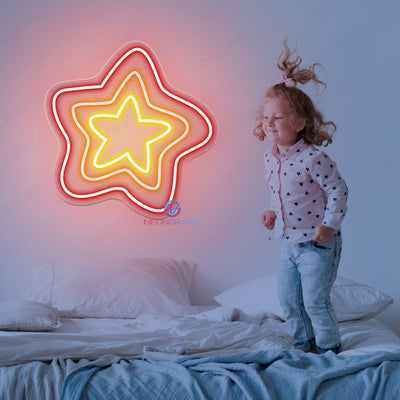 Star Neon Sign Party Led Light