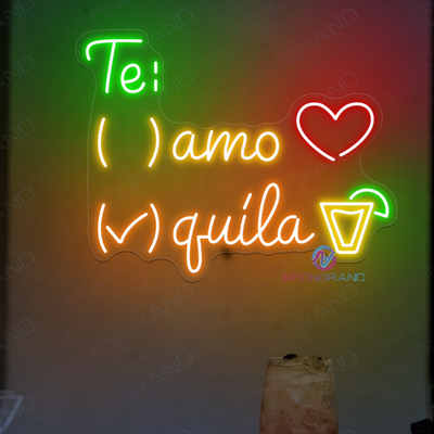 Tequila Te Amo Neon Sign Bar Led Light