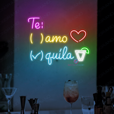 Tequila Te Amo Neon Sign Bar Led Light