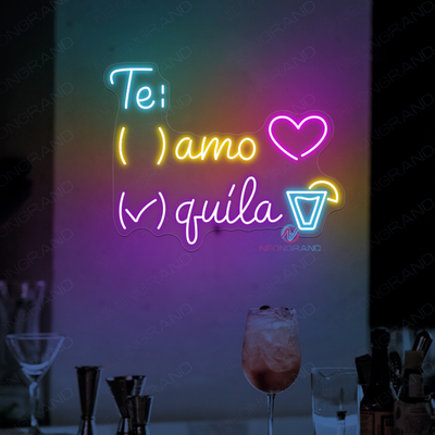 Tequila Te Amo Neon Sign Bar Led Light