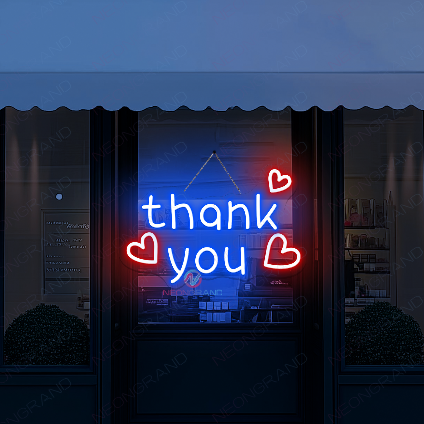 Thank You Neon Sign Business Led Light