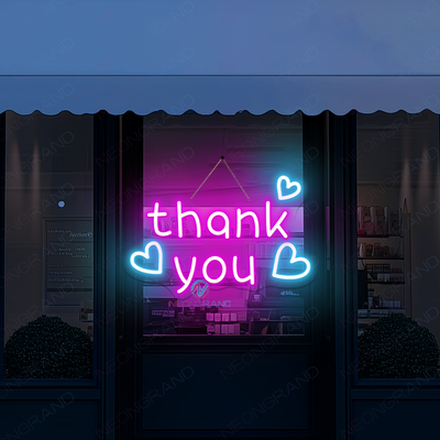 Thank You Neon Sign Business Led Light