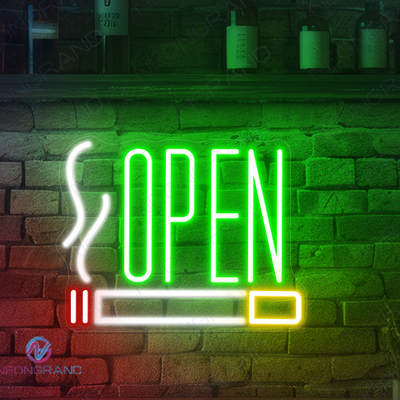 Tobacco Open Neon Sign Bar Business Led Light