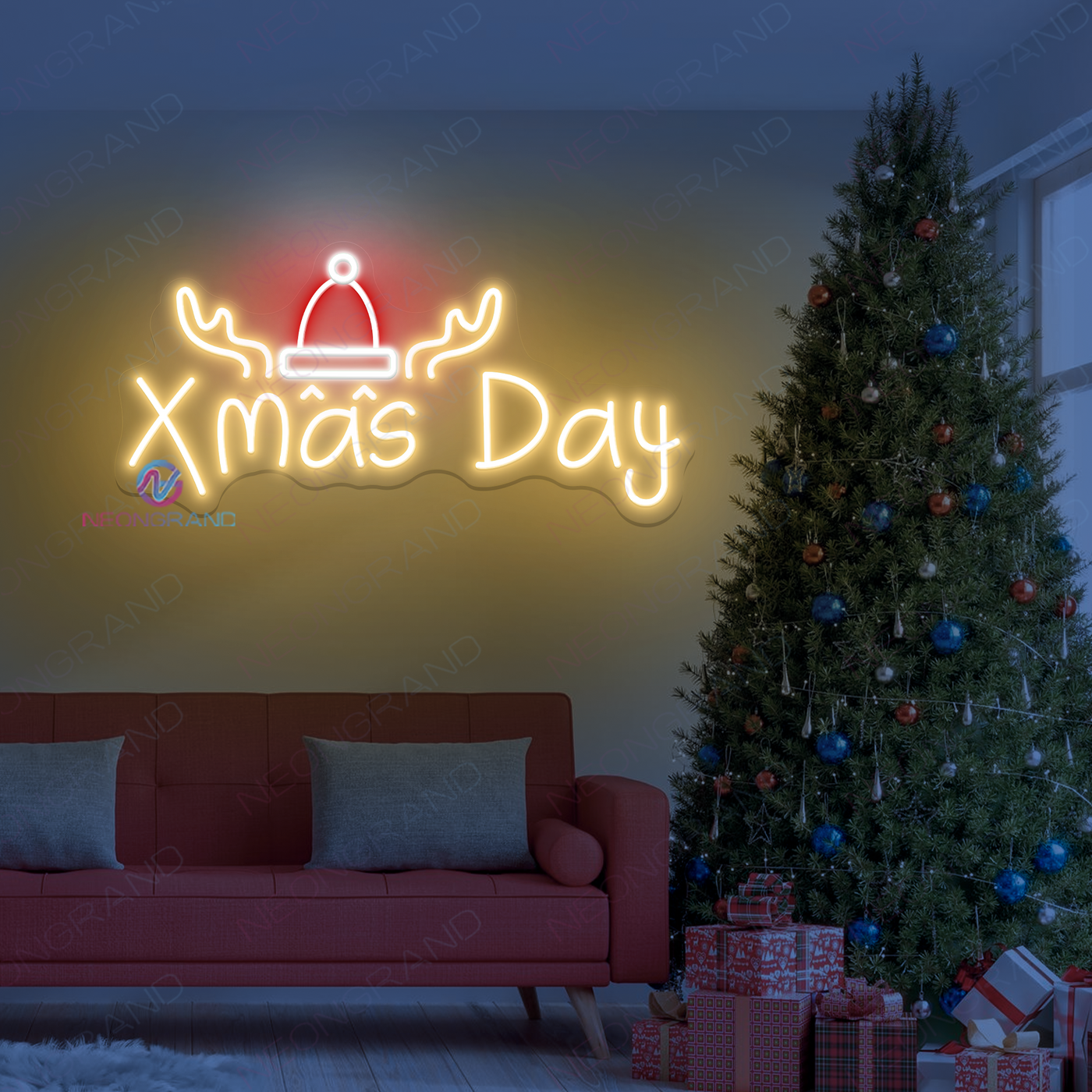 Xmas Day Neon Sign Christmas Led Light