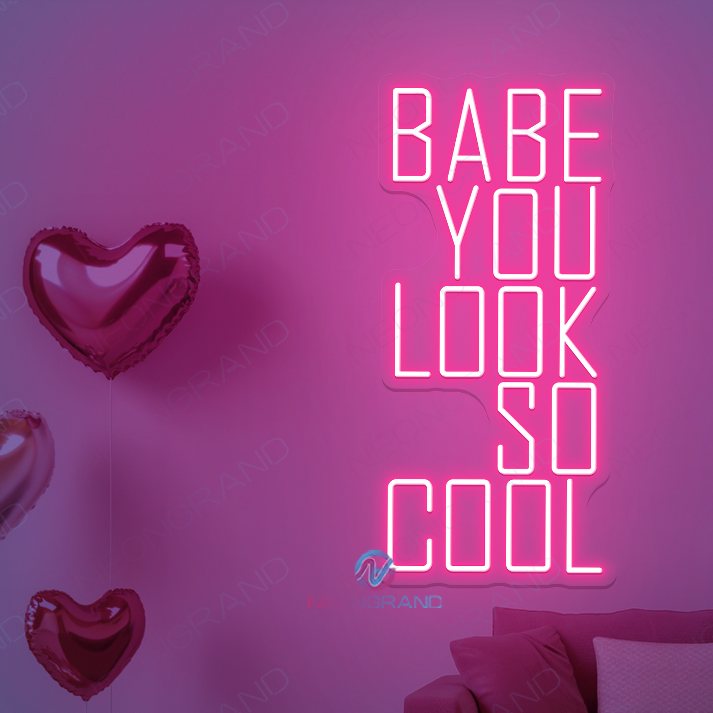 You Look So Cool Babe Neon Sign Word Led Lights