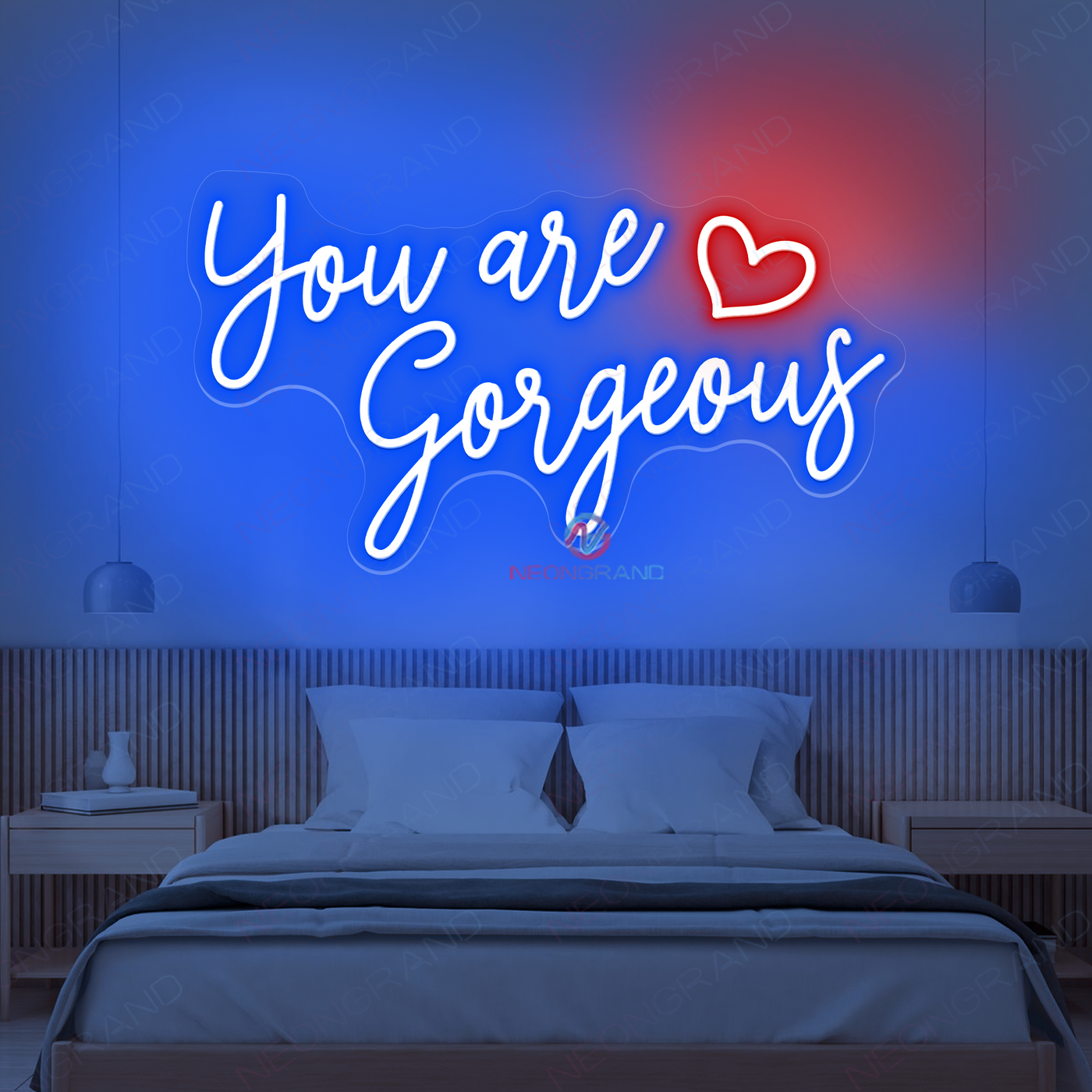 You're Gorgeous Neon Sign Inspirational Led Light