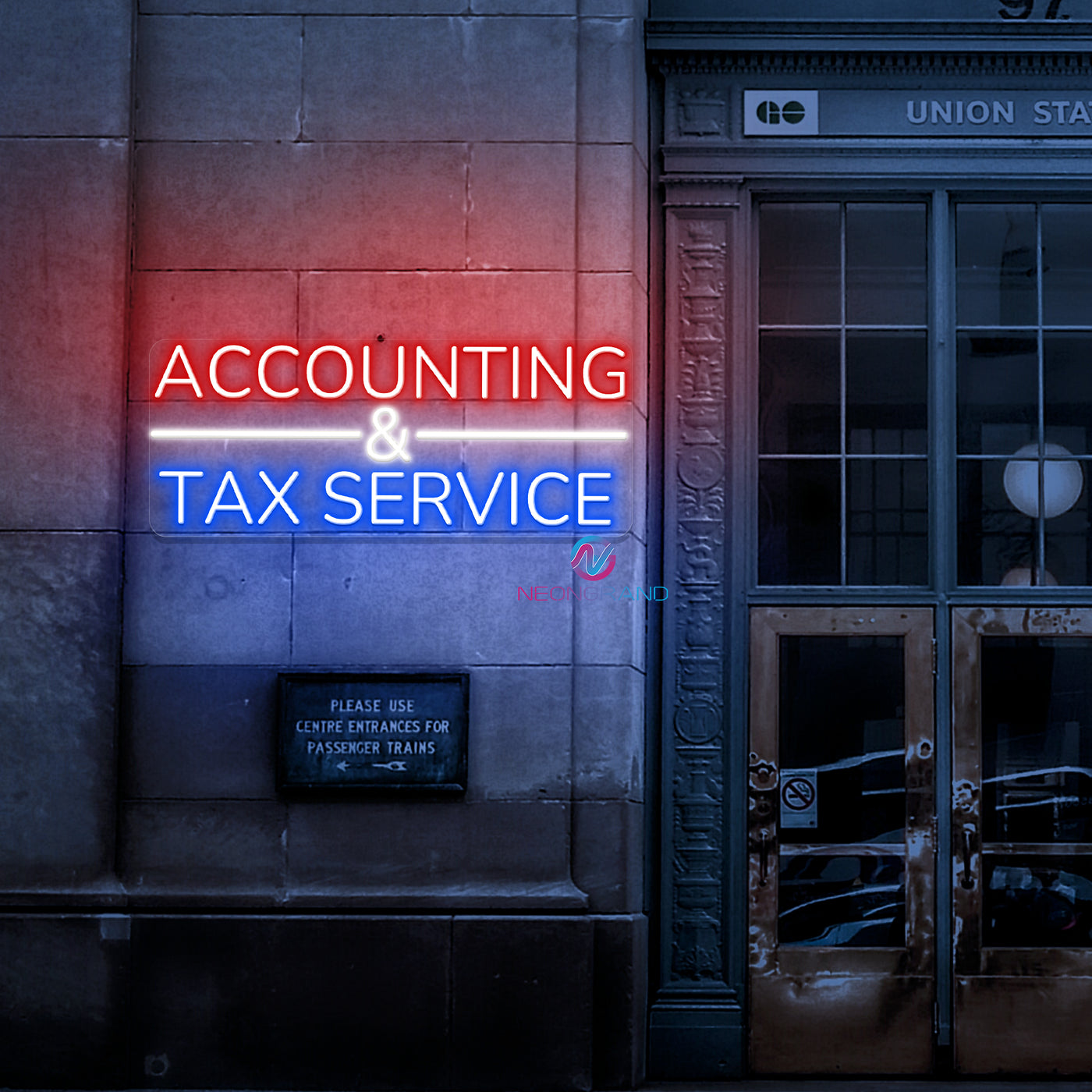 Accounting And Tax Service Neon Sign Business LED Light