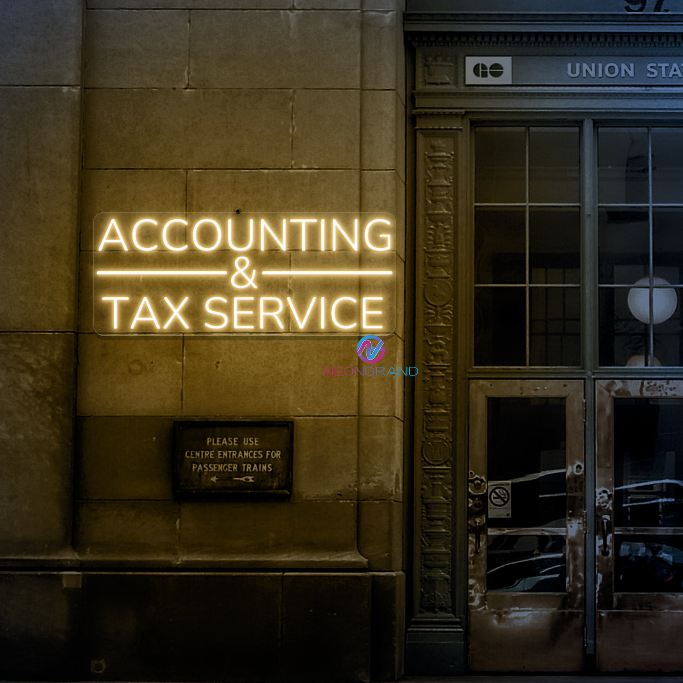 Accounting And Tax Service Neon Sign Business LED Light