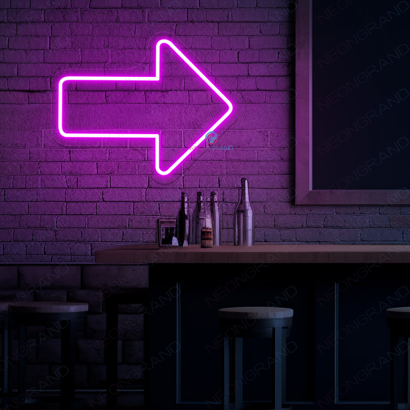 Arrow Neon Sign Led Light For Business