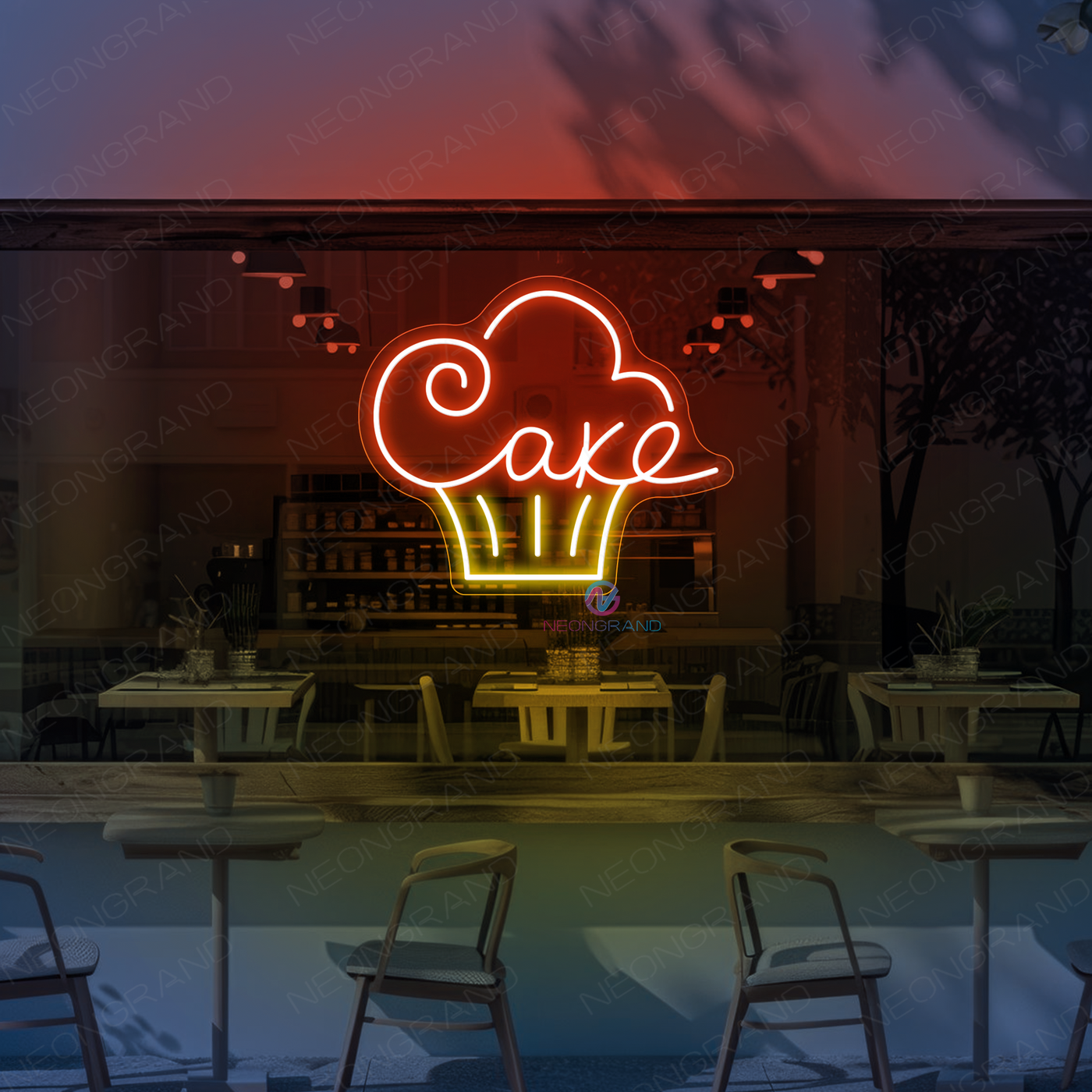 Bakery Neon Sign Cake LED Light For Coffee Shop