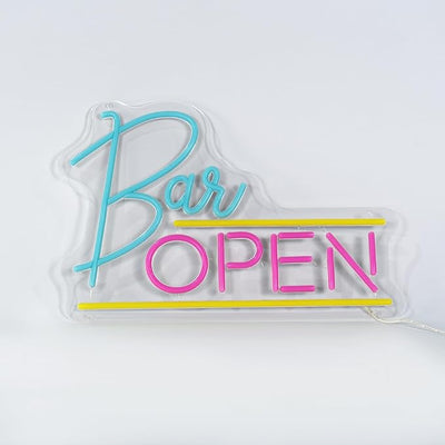 Bar Open Neon Sign Man Cave Pub LED Light (USB)