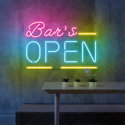 Bar's Open Neon Sign Business Led Light