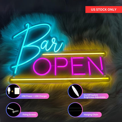 Bar Open Neon Sign Led Light Neon Signs For A Bar