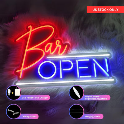 Bar Open Neon Sign Led Light Neon Signs For A Bar