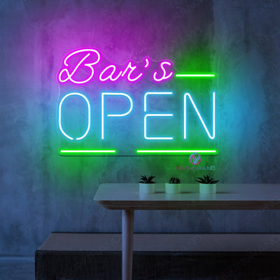 Bar's Open Neon Sign Business Led Light