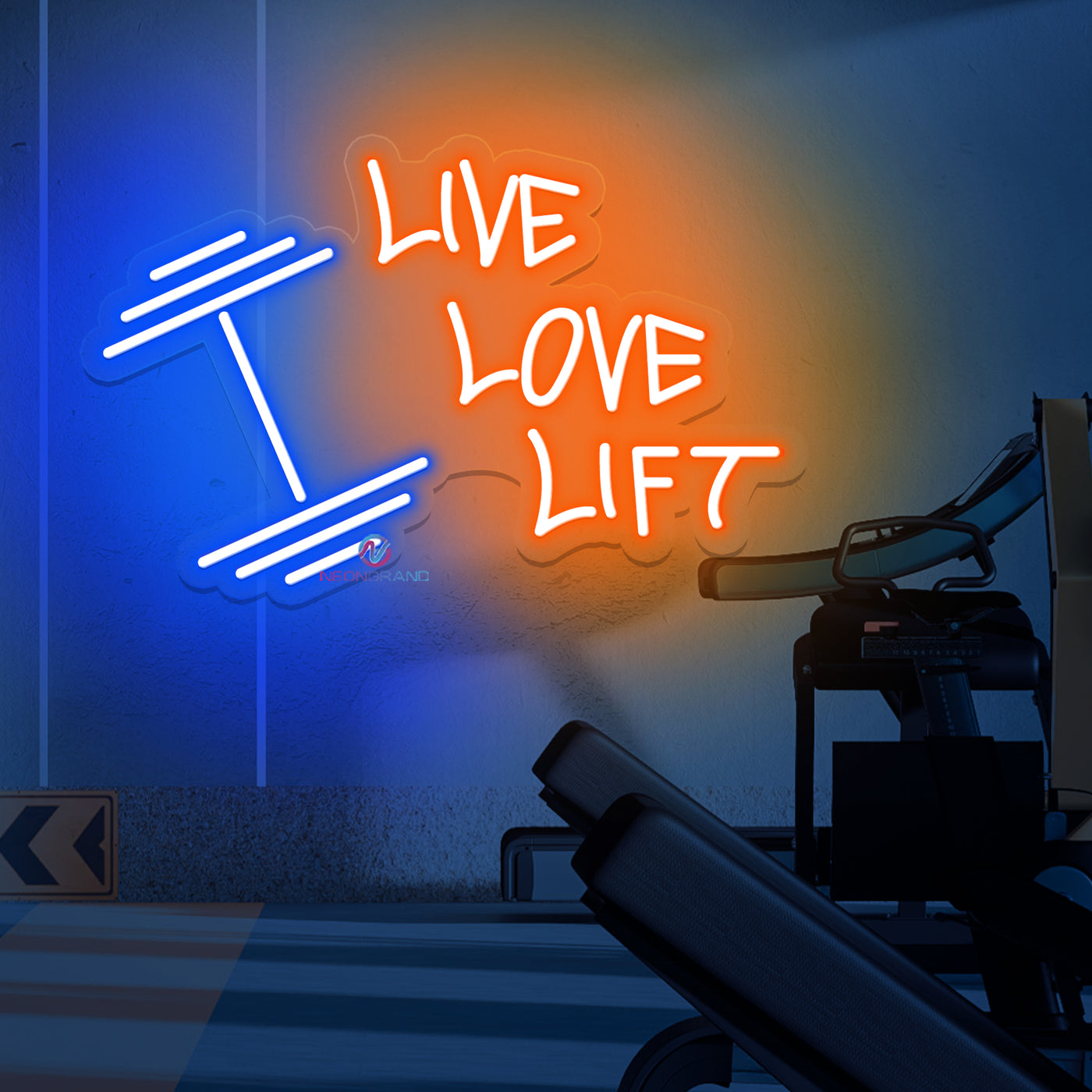 Barbell Neon Sign Led Light For Gym Space