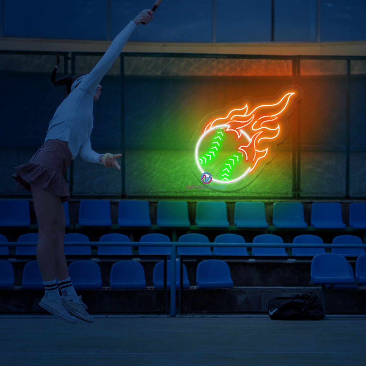 Baseball Neon Sign Cool Led Light