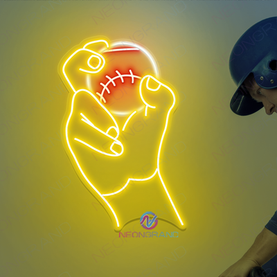 Baseball Neon Sign Gaming Room LED Light