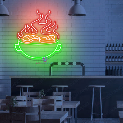 BBQ Neon Sign Kitchen LED Light For Restaurant