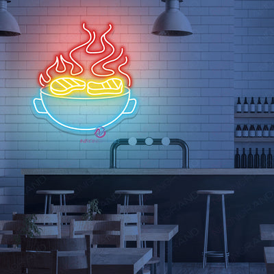 BBQ Neon Sign Kitchen LED Light For Restaurant