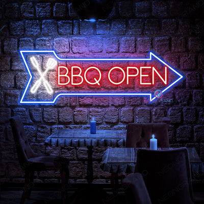 BBQ Open Neon Sign Restaurant Led Light