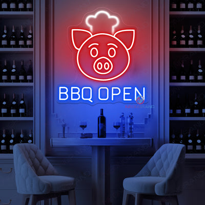 Outdoor Open Neon Sign BBQ Open Led Light