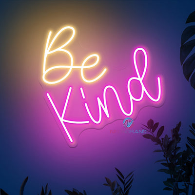 Be Kind Neon Sign Led Word Lights