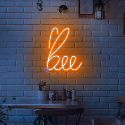 Bee Neon Sign Cool Led Light