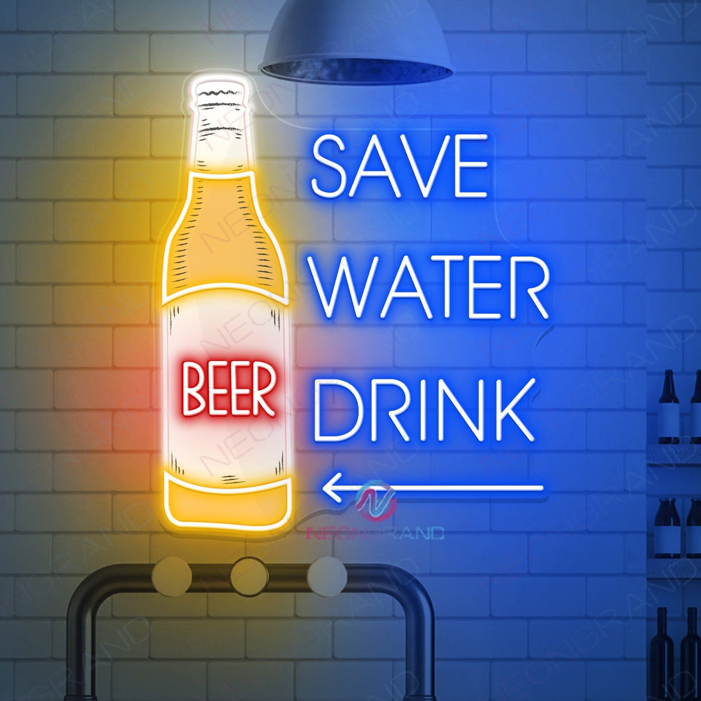 Save Water Drink Beer Neon Sign Led Light