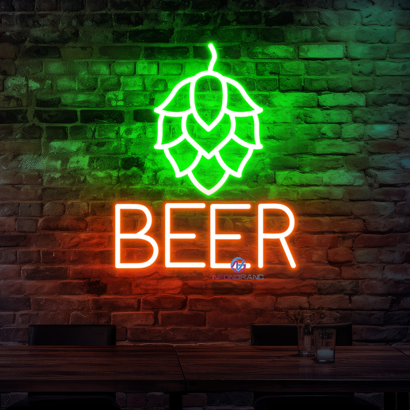 Beer Neon Sign Beer Hop Led Light