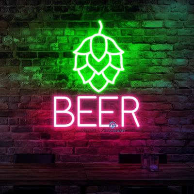 Beer Neon Sign Beer Hop Led Light