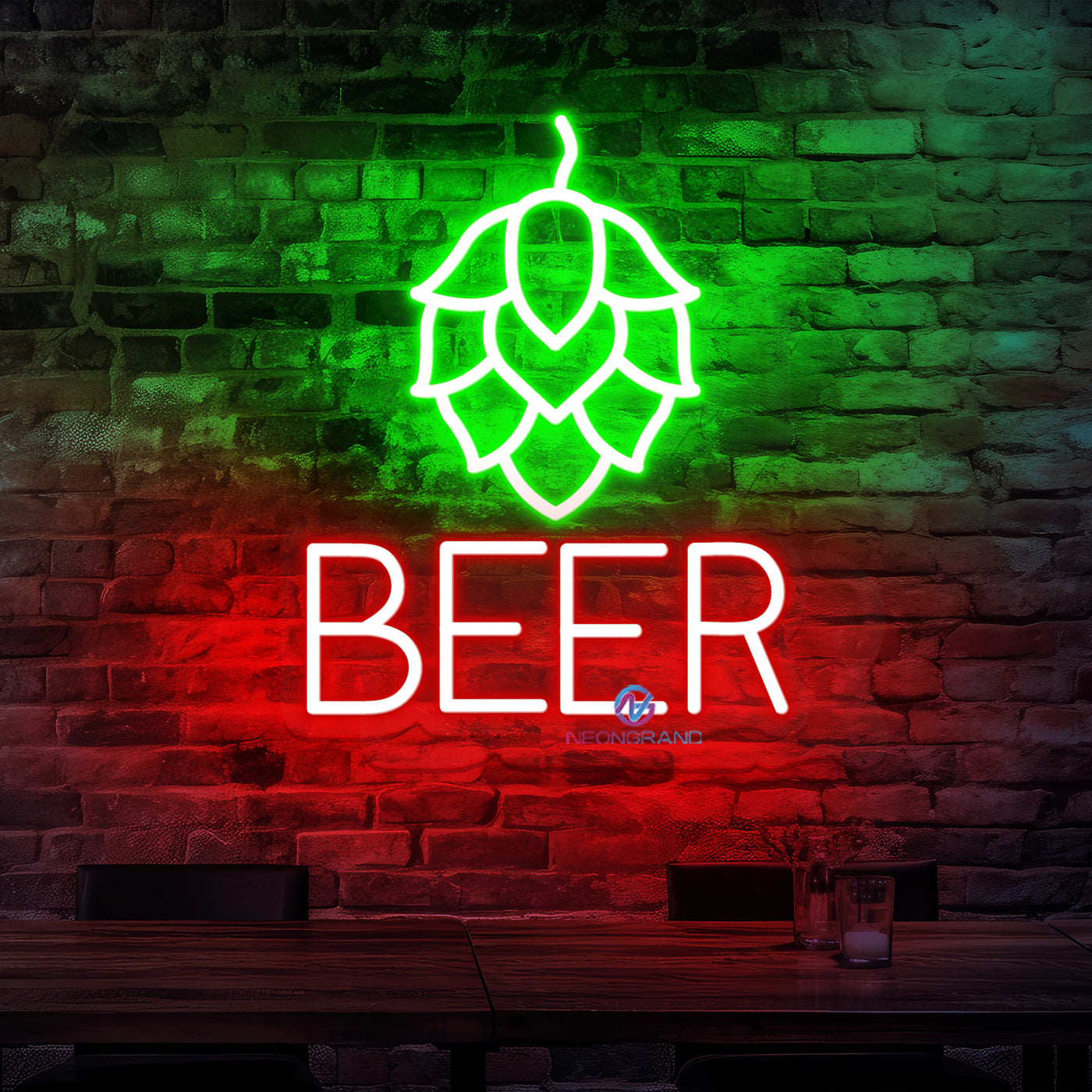 Beer Neon Sign Beer Hop Led Light