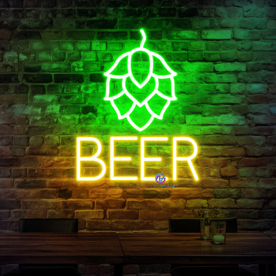 Beer Neon Sign Beer Hop Led Light