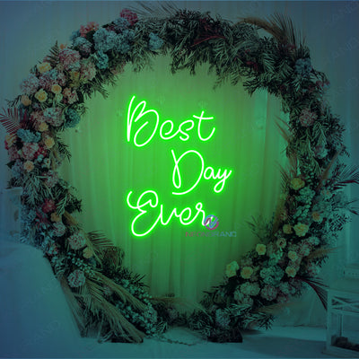 Best Day Ever Neon Sign Wedding Led Light