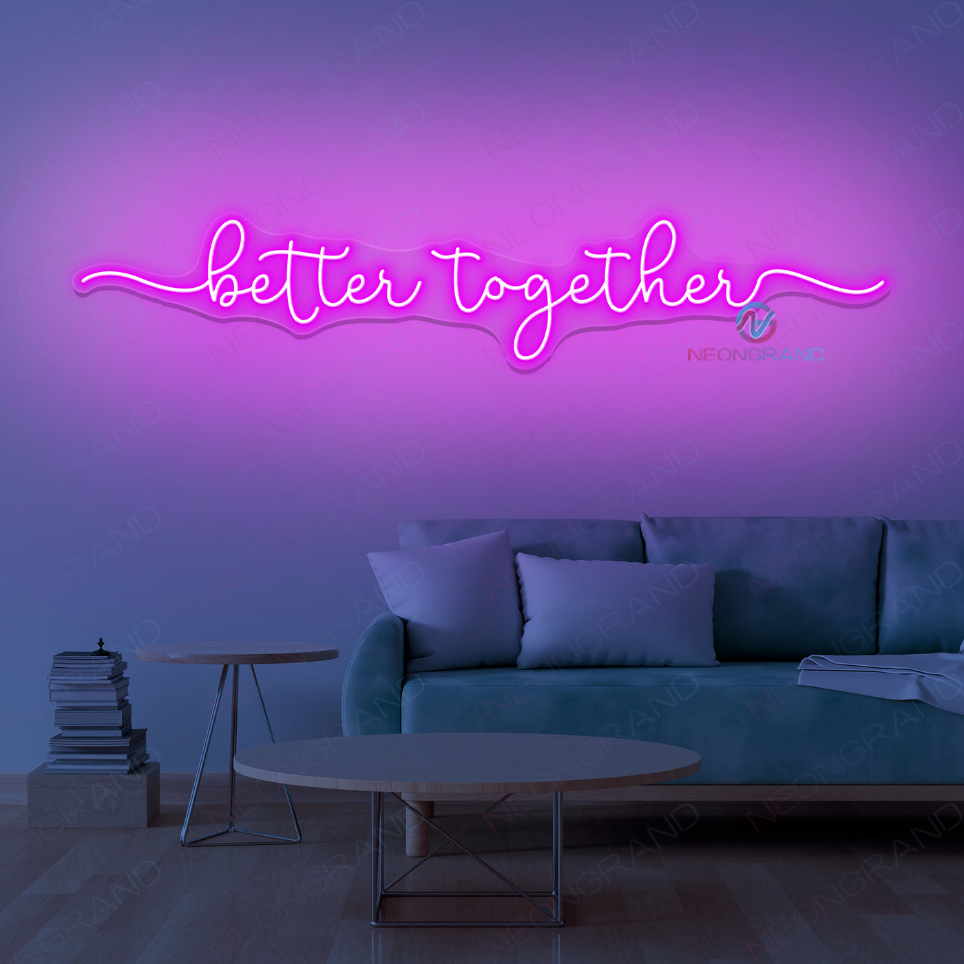 Better Together Neon Sign Word Led Light