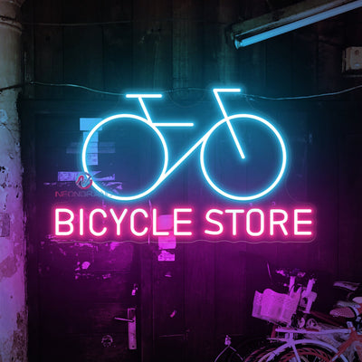 Bicycle Store Neon Sign Business LED Light For Sale