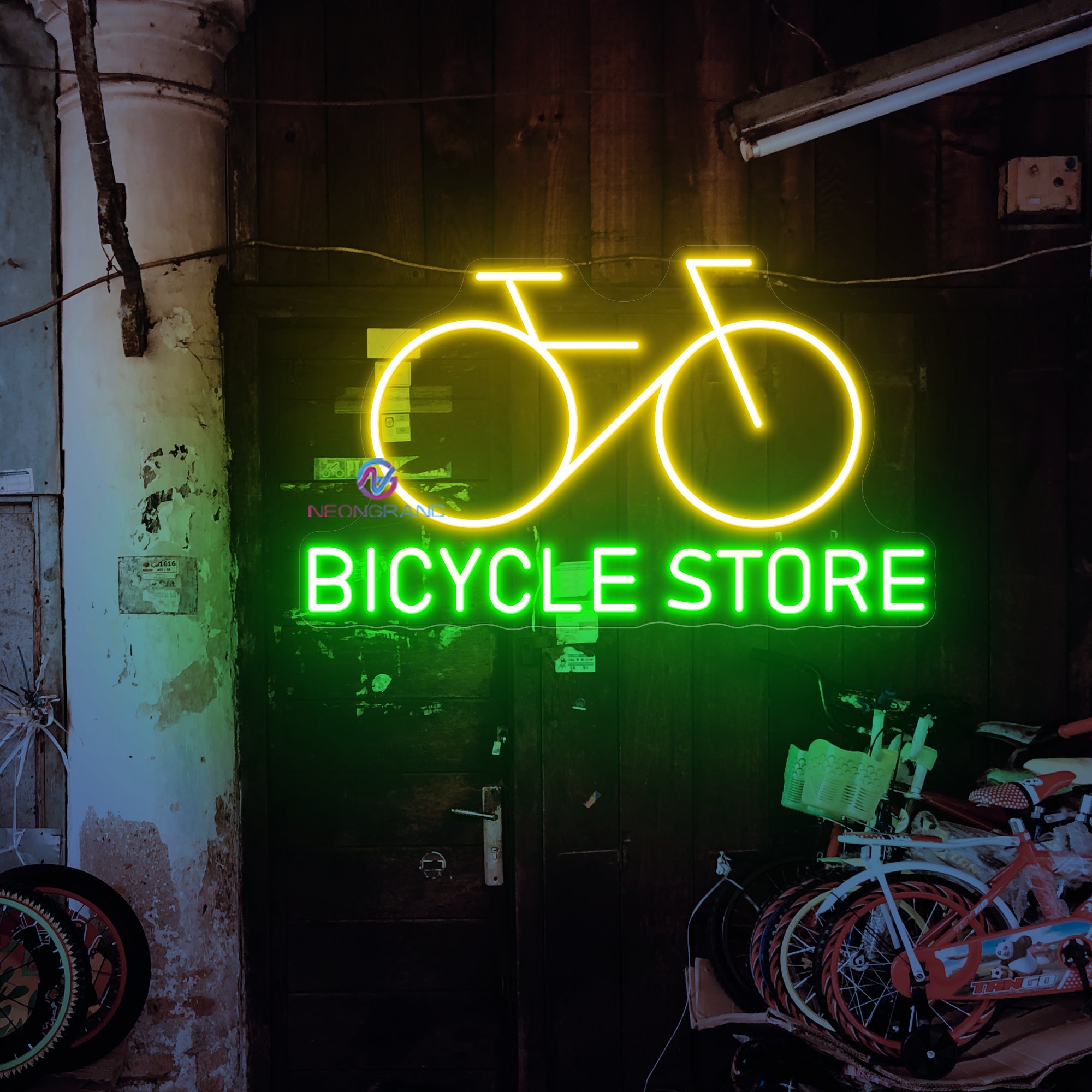 Bicycle Store Neon Sign Business LED Light For Sale
