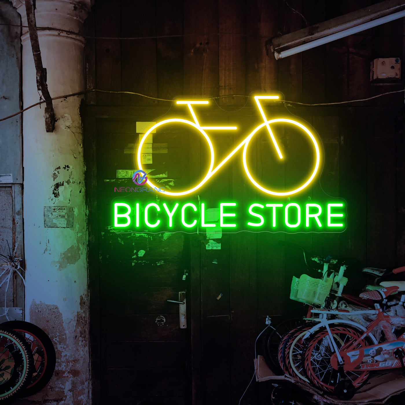 Bicycle Store Neon Sign Business LED Light For Sale